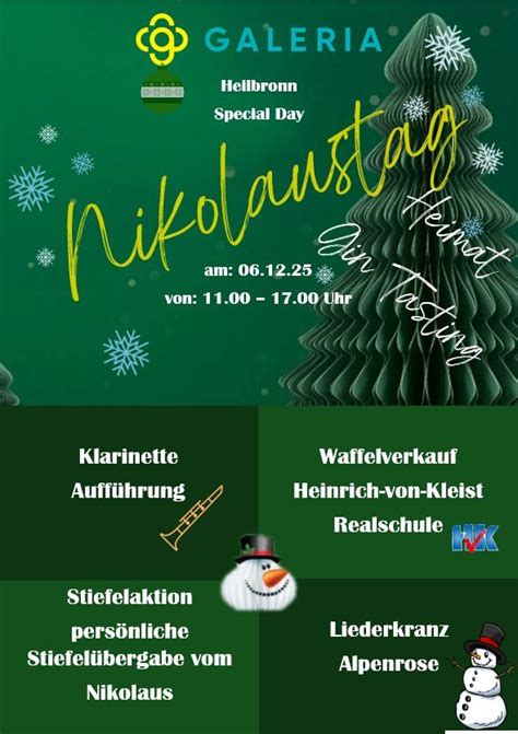 Galeria Heilbronn – Ein besonderer Nikolaustag! 🎅🎉, Fleiner Straße 15 ...