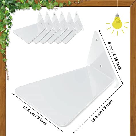 Buy Triangle Floating Bookshelf Invisible Iron Floating Shelves Wall ...