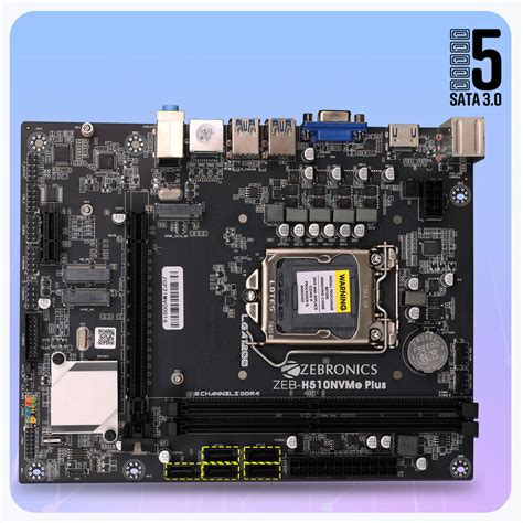 Zebronics H510NVMe - LGA1200 Socket - Motherboard