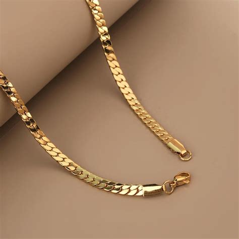 Sleek Flat Chain for Men – PALMONAS