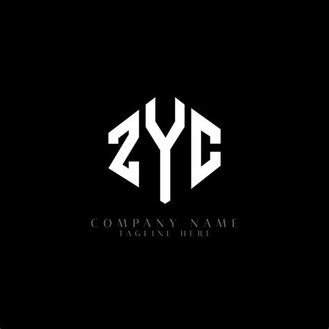 ZYC letter logo design with polygon shape. ZYC polygon and cube shape ...
