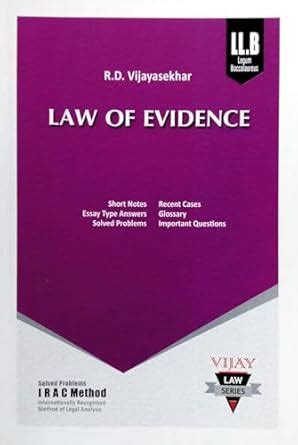 Buy Law of Evidence Guide (Descriptive Answers, Short Notes, Essay Type ...