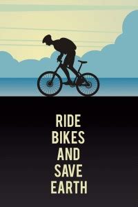 AthahDesigns Wall Poster ride-bikes-and-save-earth-qgrxzkhkwfek Paper ...
