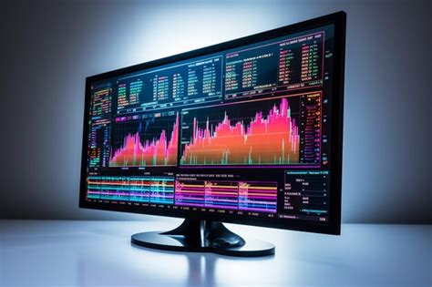 Modern monitor on elegant table | Premium AI-generated image