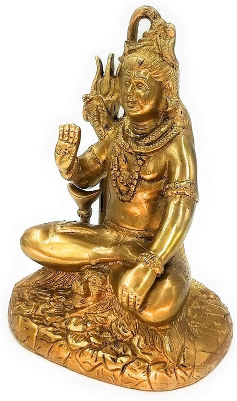 Kartique Brass Lord Shiva Idol in Blessing Posture India | Ubuy