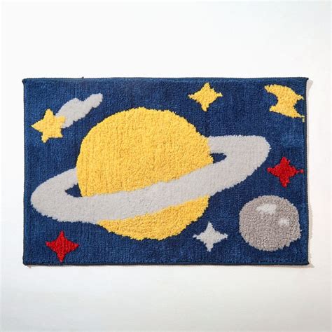 Buy Slate Kids Space Knitted Anti-Slip Bathmat - 60x40cm from Home ...