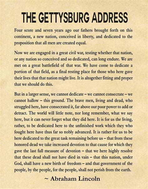 Image result for Gettysburg Address Transcript