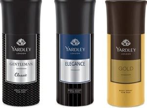 YARDLEY 1 Gentlemen and 1 Elegance and 1 Gold Deo Combo Pack of 3 ...