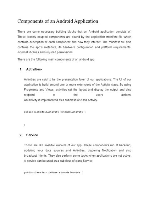 Image result for Components of Android