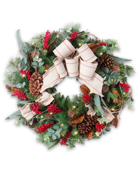 Farmhouse Wreath fills your holiday home with rustic splendor ...
