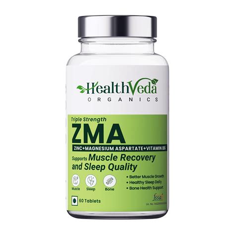 HEALTH VEDA ORGANICS PRIVATE LIMITED Zma (Zinc, Magnesium Aspartate ...