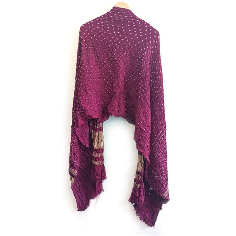 Traditional Kutch Bandhani Tie-Dye Gajji Silk Dupatta with a Zari Bord ...