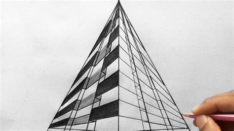 Three Point Perspective Simple Drawing