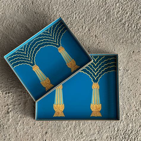Dasara Turquoise Blue Tray – Kaunteya