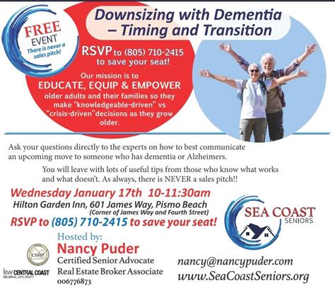 Downsizing With Dementia - Timing and Transition, Hilton Garden Inn ...