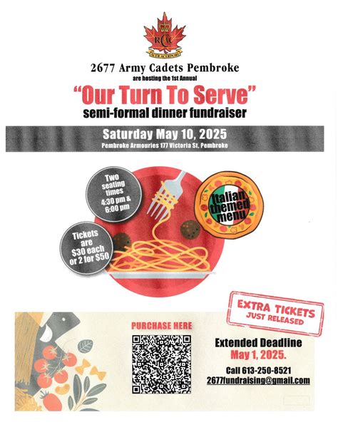 2677 Army Cadet "Our Turn to Serve" First Annual Fundraiser Dinner ...