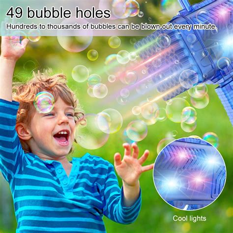 Buy ZTOO Gatling Bubble Machine 49 Holes High Output Electric Bubble ...