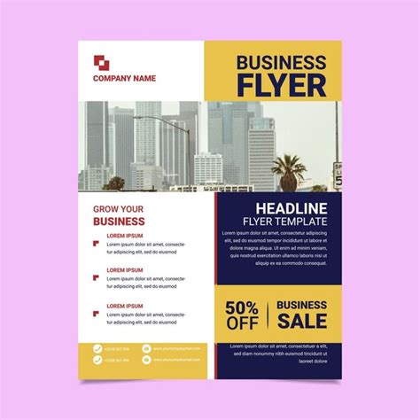 I will make a professional flyer design for your business | Premium Vector