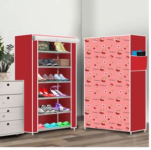 YUMESA 6 Shelf Foldable Collapsible ShoeRack Plastic Collapsible Shoe ...