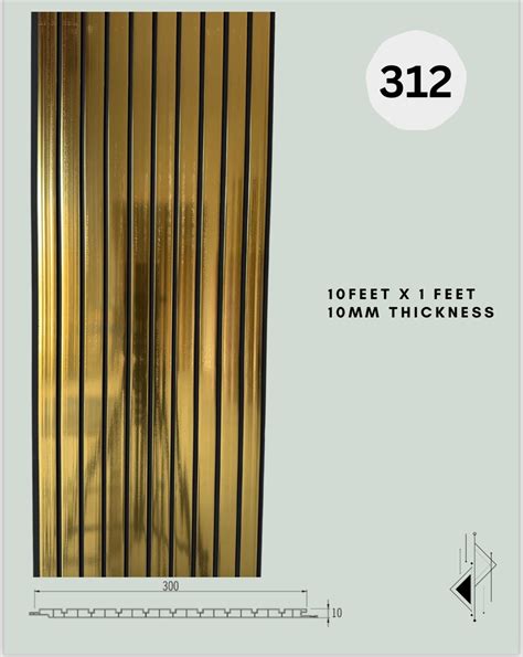 Special GOLDEN FLUTED Panel 1ft x 10 ft -ARUNACHALA ENTERPRISES ...
