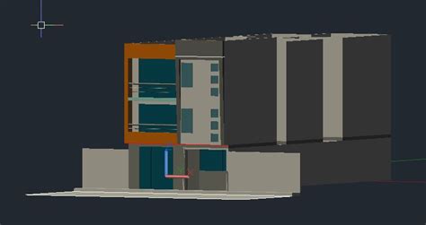 House Drawing Using AutoCAD 2007 3D 的图像结果