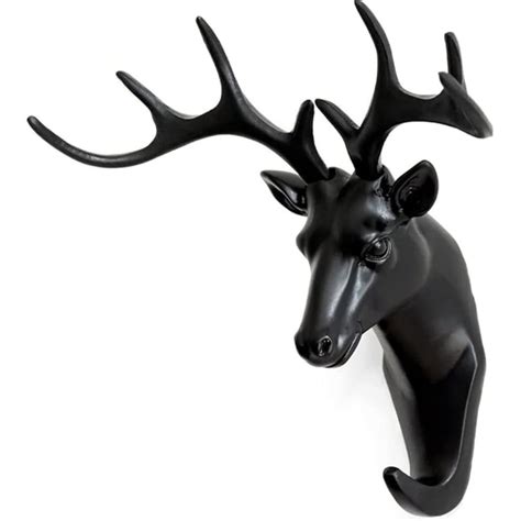 SuperGeneriX Decorative Deer Head Wall Hook | Self Adhesive Single Wall ...