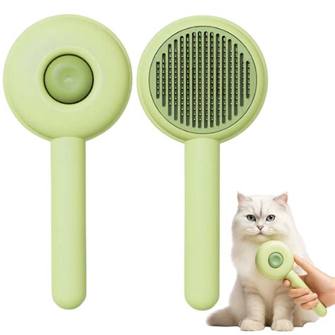 Buy Yuppy Puppy Self Cleaning Slicker Brush Pet Hair Grooming Comb Pet ...