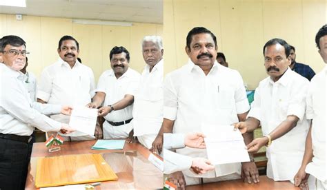 மாநிலங்களவைத் தேர்தல்: இபிஎஸ் முன்னிலையில் அதிமுக வேட்பாளர்கள் ...