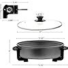 Buy SKYTONE Electric Skillet and Frying Pan, 12 Inch Round Cooker with ...