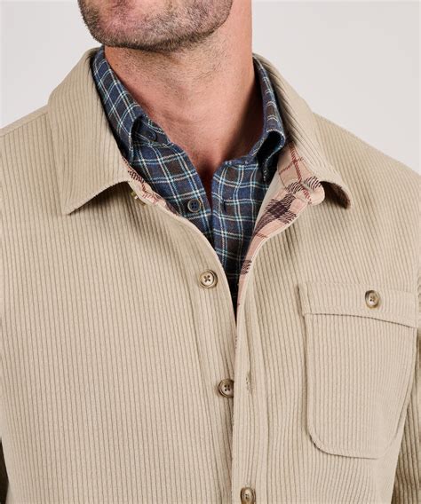 Men's Big & Tall Westport Lifestyle Knit Corduroy Shirt Jacket ...