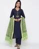 Buy Navy Blue Suit Sets for Women by Jaipur Kurti Online | Ajio.com