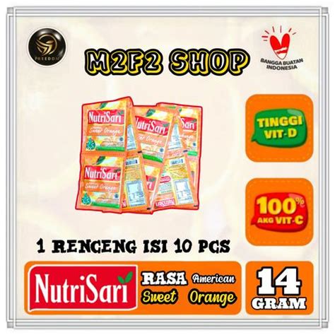 Jual NutriSari Minuman Serbuk Sweet Orange | Jeruk Sachet - 14 gr ...
