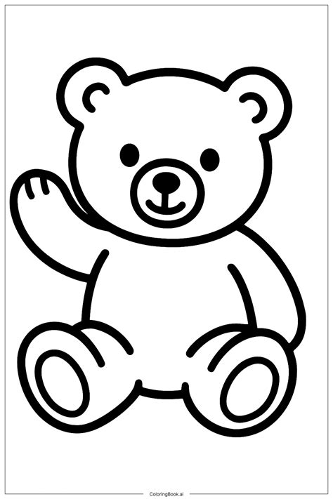 Happy Birthday Jesus Teddy Bear Coloring Page (Free PDF&PNG Printable)