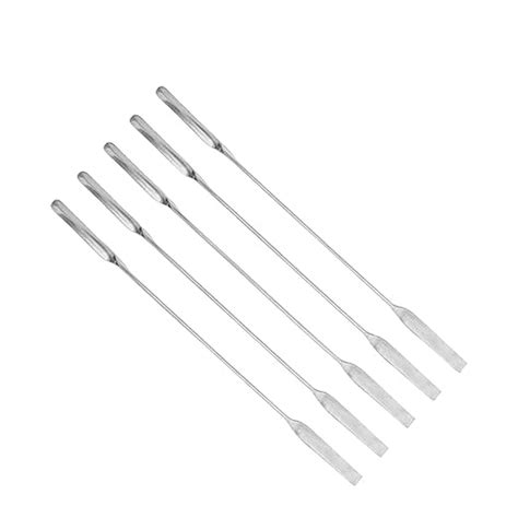 Premium Stainless Steel Micro Spatula 150mm Set of 5 Dual Purpose Lab ...