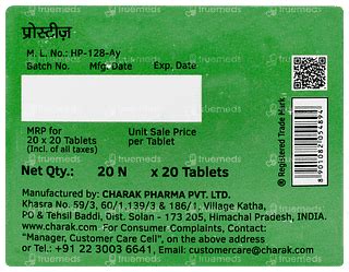 Prosteez Tablet 20 - Uses, Side Effects, Dosage, Price | Truemeds