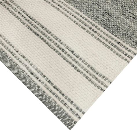 (A499) Ty Pennington Thornton Grey Woven Area Rug, 5x7