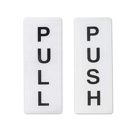 Buy Fayby Self Adhesive Push Pull Sign Message Display Label Sticker ...