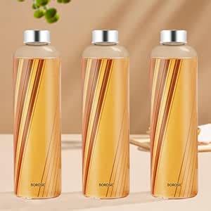 Borosil 1 L Artisan 3pc Prism Water Bottle Set with Steel Lid ...