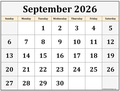 Printable September 2022 Calendar - Printable Word Searches