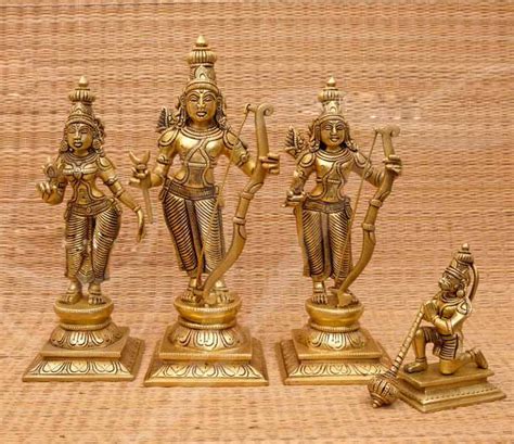 Lord Rama Seetha Lakshman And Hanuman Statue Brass 15 Inches – Coolboss