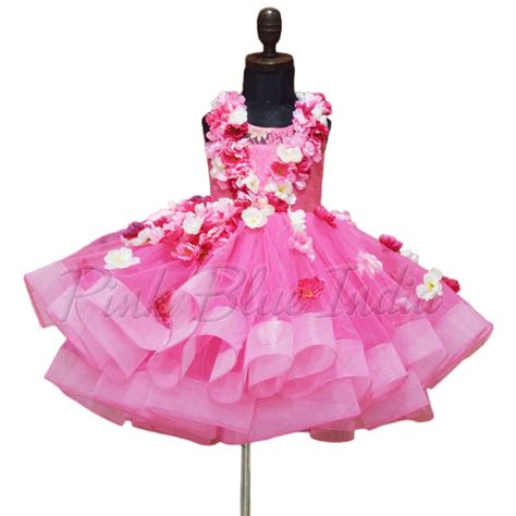 Pink Dress with Big Bow on Back - Buy Baby Girl Bow Dress