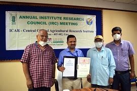 ICAR-CCARI, Goa inks MoU with ICAR-CPRI, Shimla | ICAR