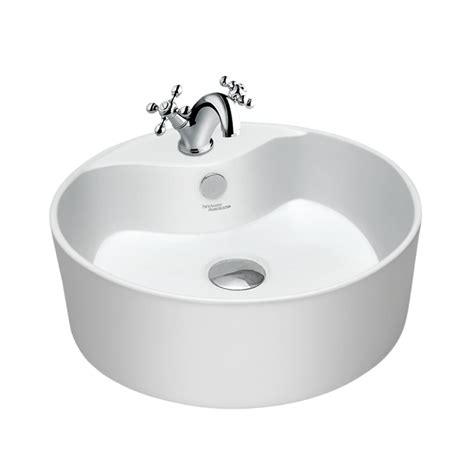 Hindware - Table Top Circle White Wash Basin - SOLITAIRE 91064 by Decure.in