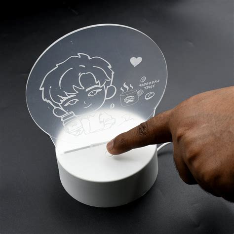 3D Led Night Light Desk Lamp Lighting Lamp Practical 3D Night Light Cr ...