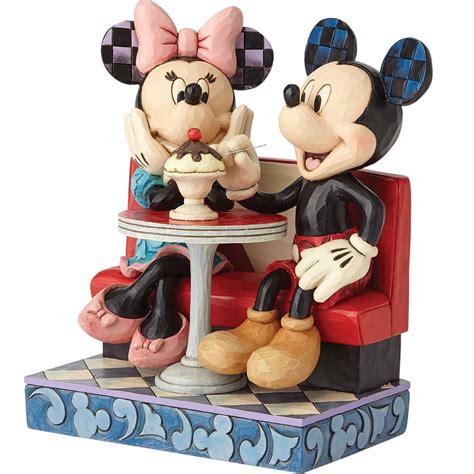 Buy Jim Shore Disney Traditions Mickey And Minnie Soda Fountain Resin ...