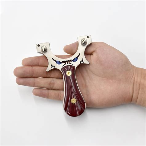Red Patch Frowning Eyes High Quality Slingshot – INDIAN SLINGSHOT