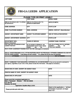 FBI-GA LEEDS APPLICATION - Gafbinaa - Fill and Sign Printable Template ...