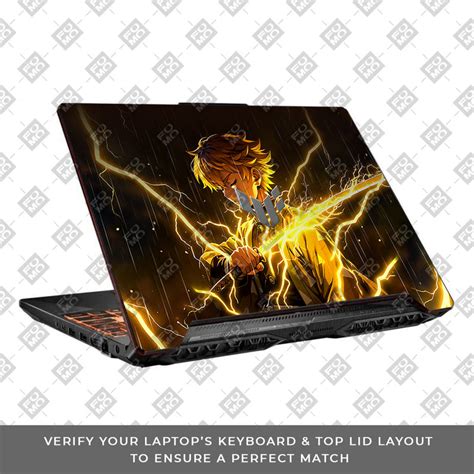 Thunder Soul Lightning Zenitsu Asus TUF F15 FX506 & A15 FA506 3D Lapto