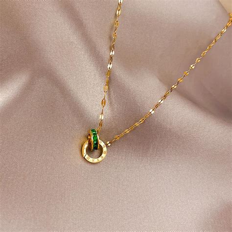 Interlooped Together Forever Necklace - Green | Salty – Salty Accessories