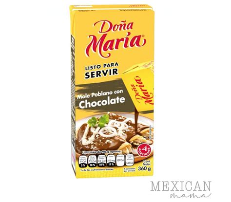 Doña Maria Ready to Serve Mole Poblano with Chocolate 360g – Mexican Mama